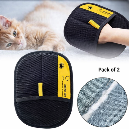 Pet Hair Removal Gloves (Pack of 2)